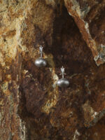 SANSUN Grey Baroque Pearl Stud Earrings - Sophisticated Rare Wisdom Cool Tone - Image 2