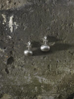 SANSUN Grey Baroque Pearl Stud Earrings - Sophisticated Rare Wisdom Cool Tone - Image 4