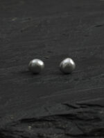 SANSUN Grey Baroque Pearl Stud Earrings - Sophisticated Rare Wisdom Cool Tone - Image 5