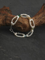 SANSUN Topaz Citrine Green Agate Prehnite Pearl Bracelet - Rainbow Healing & Joy - Image 2