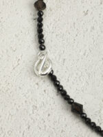 SANSUN Black Tourmaline Smoky Quartz Pearl Necklace - Protection Grounding Nightmare Shield - Image 9