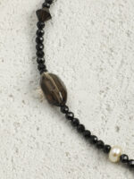 SANSUN Black Tourmaline Smoky Quartz Pearl Necklace - Protection Grounding Nightmare Shield - Image 8