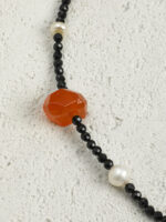 SANSUN Black Tourmaline Smoky Quartz Pearl Necklace - Protection Grounding Nightmare Shield - Image 7
