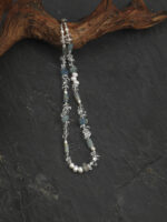 SANSUN Blue Lace Agate Clear Quartz Pearl Necklace - Communication & Calm - Image 2