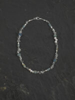 SANSUN Blue Lace Agate Clear Quartz Pearl Necklace - Communication & Calm - Image 4