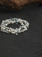 SANSUN Blue Topaz Baroque Pearl Necklace - Truth Communication & Emotional Clarity - Image 3