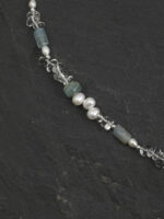SANSUN Blue Lace Agate Clear Quartz Pearl Necklace - Communication & Calm - Image 5