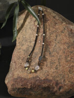 SANSUN Black Tourmaline Smoky Quartz Citrine Necklace - Daily Protection & Grounding - Image 3