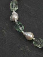 SANSUN Green Fluorite Green Quartz Pearl Necklace - Heart Chakra Abundance - Image 5