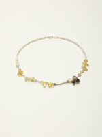 SANSUN Citrine Smoky Quartz Baroque Pearl Necklace - Wealth Abundance & Grounding