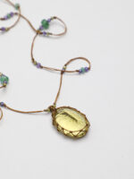 SANSUN Lemon Quartz Pendant Multi Gem Necklace - Joy Clarity & Solar Plexus Healing - Image 2