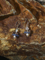 SANSUN Aquamarine Blue Kyanite Chip Earrings - Public Speaking & Throat Chakra - Image 2