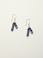 SANSUN Lapis Lazuli Tube Drop Earrings - Throat Chakra Wisdom & Truth