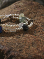 SANSUN Citrine Prehnite Black Hair Crystal Necklace - Spiritual Abundance & Manifestation - Image 3