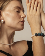 SANSUN Blue Apatite Freshwater Pearl Bracelet - Intuition & Emotional Balance - Image 6