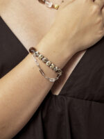 SANSUN Smoky Quartz Spotted Stone Bracelet - Grounding & Release Old Patterns - Image 6