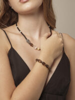 SANSUN Smoky Quartz Spotted Stone Bracelet - Grounding & Release Old Patterns - Image 7