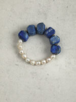 SANSUN Lapis Lazuli Freshwater Pearl Bracelet - Truth Communication & Third Eye - Image 5