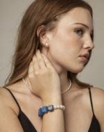 SANSUN Lapis Lazuli Freshwater Pearl Bracelet - Truth Communication & Third Eye - Image 4