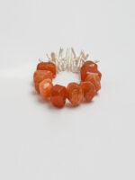 SANSUN Baroque Pearl Red Agate Bracelet - Yin Yang Energy Daily Jewelry