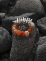 SANSUN Baroque Pearl Red Agate Bracelet - Yin Yang Energy Daily Jewelry - Image 2