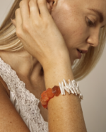 SANSUN Baroque Pearl Red Agate Bracelet - Yin Yang Energy Daily Jewelry - Image 3