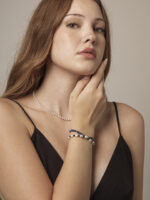 SANSUN Lapis Lazuli Black Tourmaline Double Strand Bracelet - Protection & Lunar Energy - Image 3