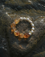 SANSUN Citrine Freshwater Pearl Bracelet - Wealth Abundance & Daily Optimism - Image 2