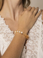 SANSUN Citrine Freshwater Pearl Bracelet - Wealth Abundance & Daily Optimism - Image 5