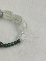 SANSUN Green Quartz Malachite Rice Pearl Bracelet - Heart Chakra Wood Element Growth - Image 4