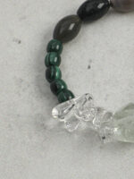 SANSUN Green Quartz Malachite Rice Pearl Bracelet - Heart Chakra Wood Element Growth - Image 2