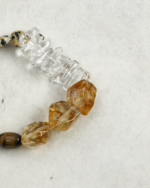 SANSUN Citrine Tiger Eye Spotted Stone Bracelet - Earth Element Stability & Grounding - Image 2