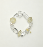 SANSUN Citrine Clear Quartz Bracelet - Wealth Clarity & Manifestation