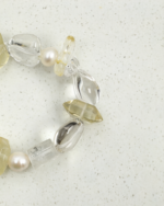 SANSUN Citrine Clear Quartz Bracelet - Wealth Clarity & Manifestation - Image 3