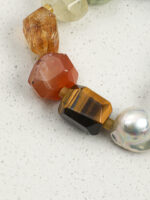 SANSUN Rainbow Crystal Freeform Bracelet - Joy Clarity & Multi-Stone Healing - Image 4