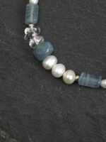 SANSUN Blue Lace Agate Crushed Quartz Engravable Bracelet - Public Speaking Anxiety Relief - Image 4