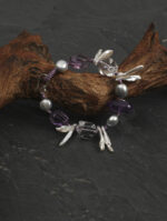 SANSUN Amethyst Clear Quartz Pearl Bracelet - Spiritual Protection & Stress Relief - Image 2