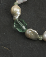 SANSUN Green Fluorite Prehnite Pearl Bracelet - Heart Chakra & Emotional Healing - Image 4