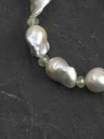 SANSUN Green Fluorite Prehnite Pearl Bracelet - Heart Chakra & Emotional Healing - Image 5