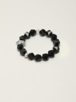 SANSUN Black Onyx Obsidian Bracelet - Protection & Grounding EMF Shield