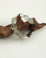 SANSUN Green Quartz Smoky Quartz Teardrop Pearl Bracelet - Heart Chakra & Grounding - Image 2