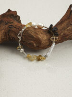 SANSUN Citrine Smoky Quartz Rice Pearl Bracelet - Wealth Manifestation & Success - Image 2