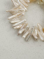SANSUN Citrine Baroque Tooth Pearl Bracelet - Creativity & Optimism Minimalist - Image 4