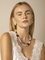 SANSUN Citrine Prehnite Black Hair Crystal Necklace - Spiritual Abundance & Manifestation - Image 4
