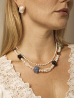 SANSUN Citrine Prehnite Black Hair Crystal Necklace - Spiritual Abundance & Manifestation - Image 5