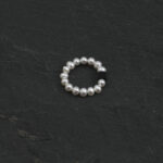 SANSUN Black Onyx Square & Freshwater Pearl Beaded Ring – Minimalist Edge, Organic Grace - Image 4