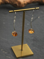Brazilian Citrine Drop Earrings in Sterling Silver - Image 2