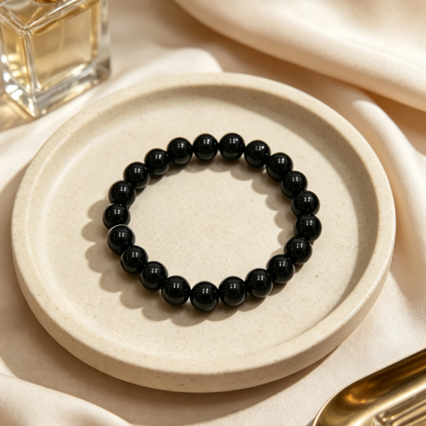 Natural Black Obsidian Bracelet