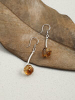 Brazilian Citrine Drop Earrings in Sterling Silver - Image 3