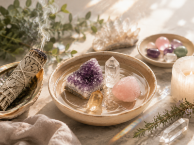 How to Cleanse & Charge Your Crystals